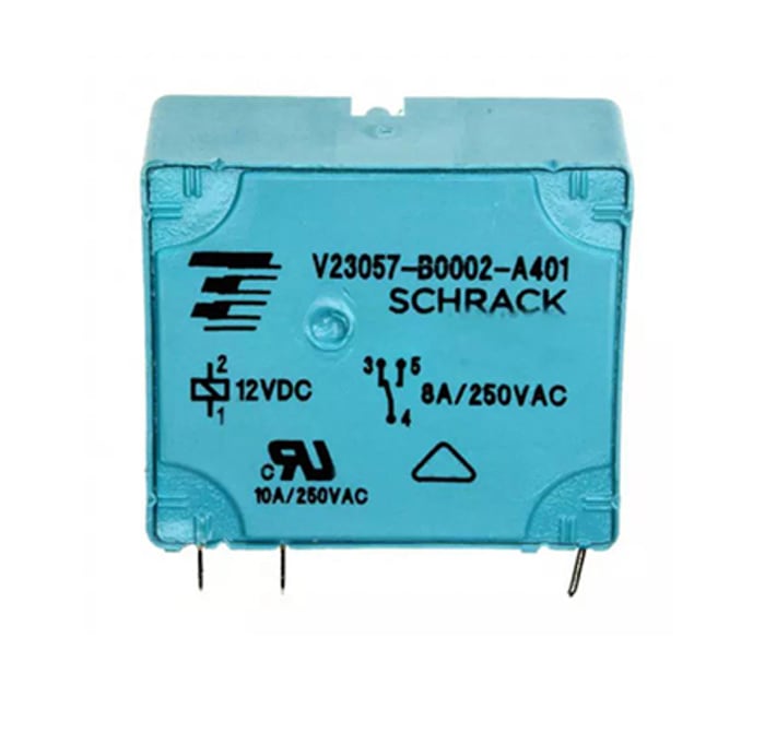 TE Connectivity PCB Mount Non-Latching Relay, 12V dc Coil, 8A Switching Current, SPDT