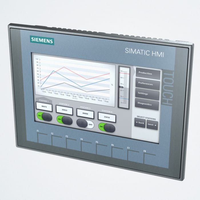 Siemens SIMATIC Series KTP700 Basic HMI Panel - 7 in, TFT Display, 800 x 480