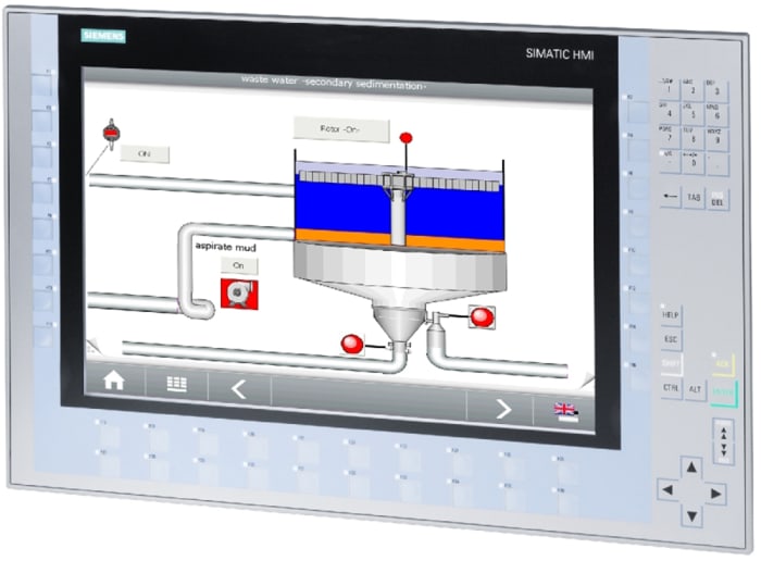 Pantalla táctil HMI Siemens KP 1500 de 15,4", TFT, Color, 1280 x 800pixels, conectividad Ethernet, MPI, Profibus DP, USB
