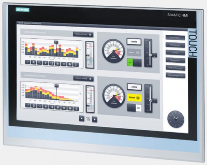 Siemens TP 1900 Series Touch Screen HMI - 18.5 in, TFT Display, 1366 x 768pixels