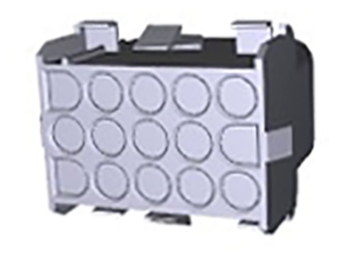 TE Connectivity, Universal MATE-N-LOK Female Connector Housing, 6.35mm Pitch, 15 Way, 3 Row