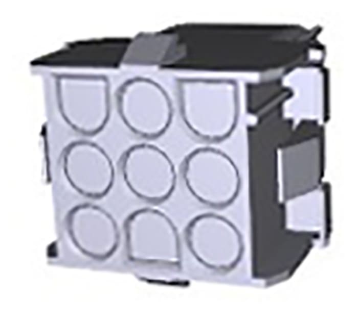 Boitier de connecteur Femelle, 9 contacts sur 3 rangs, pas 6.35mm, Droit, série Universal MATE-N-LOK