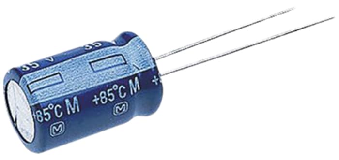 Panasonic 4.7μF Aluminium Electrolytic Capacitor 50V dc, Radial, Through Hole - ECEA1HKA4R7