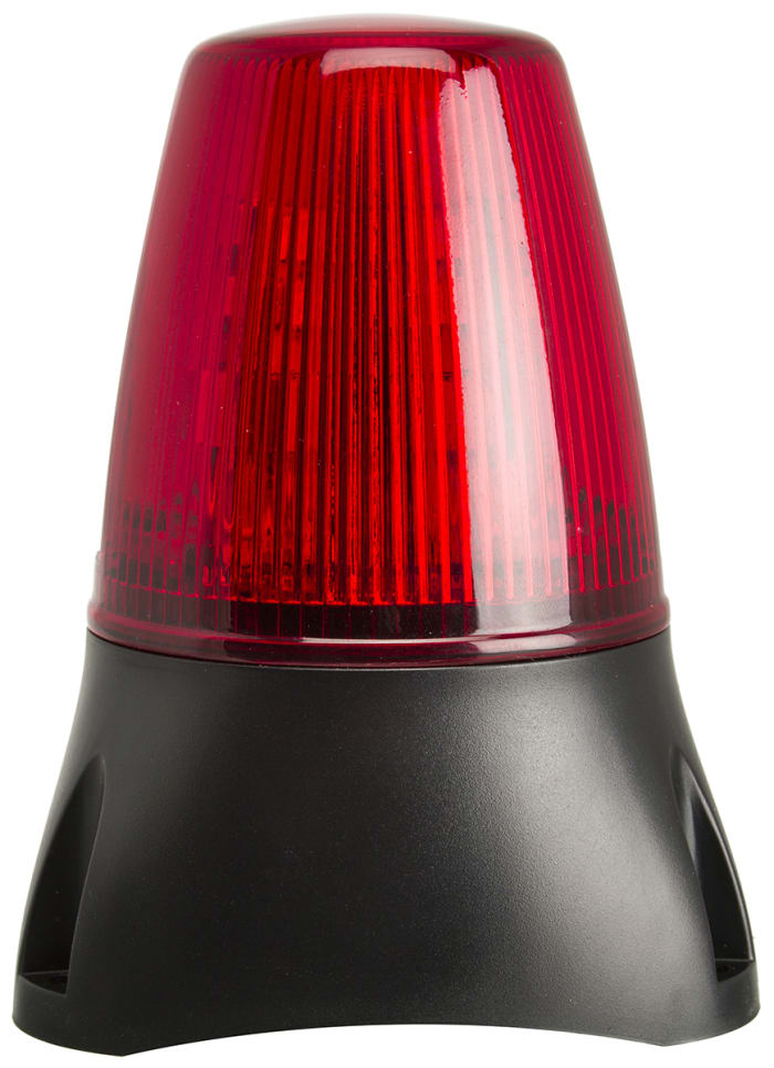 Indicador luminoso Moflash serie LEDD100, efecto Intermitente, LED, Rojo, alim. 8 → 20 V ac / dc