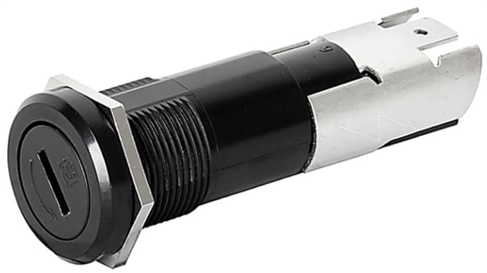 Schurter 16A Panel Mount Fuse Holder for 6.3 x 32, 5 x 20mm Fuse, 1P, 500V ac
