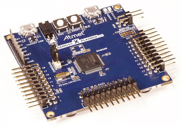 de Microchip, con núcleo ARM Cortex, AVR