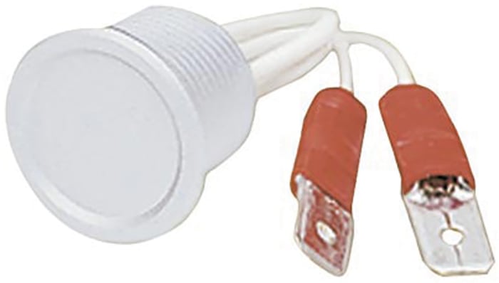 Schurter Push Button Switch, SPST-NO, Free Polarity, IP67, IP69K, Faston, 100 mA, -40 → +85°C Natural Aluminium