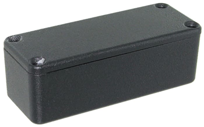 Hammond 1550 W Series Black Die Cast Aluminium Enclosure, IP66, 115 x 90 x 51mm