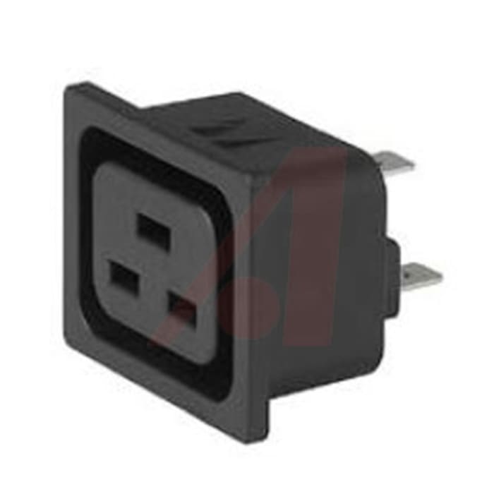 Schurter J Snap-In IEC Connector Socket, 16A, 250 V