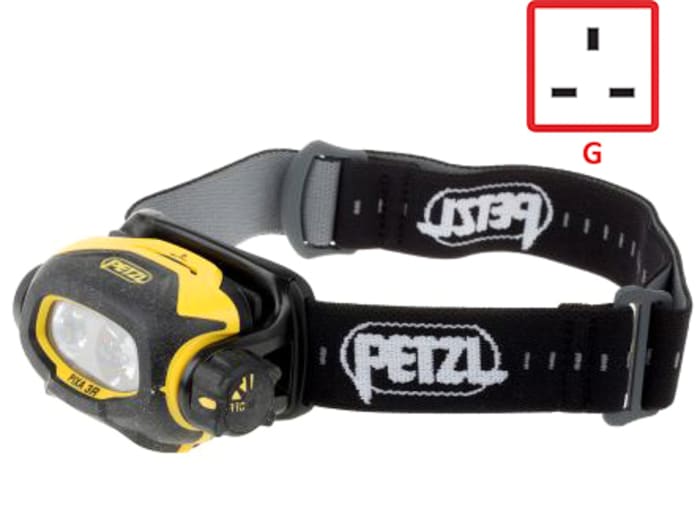 Petzl, Plastik, Siyah Şarj Edilebilir, LED, 90 lm E78CHR 2UK RS,