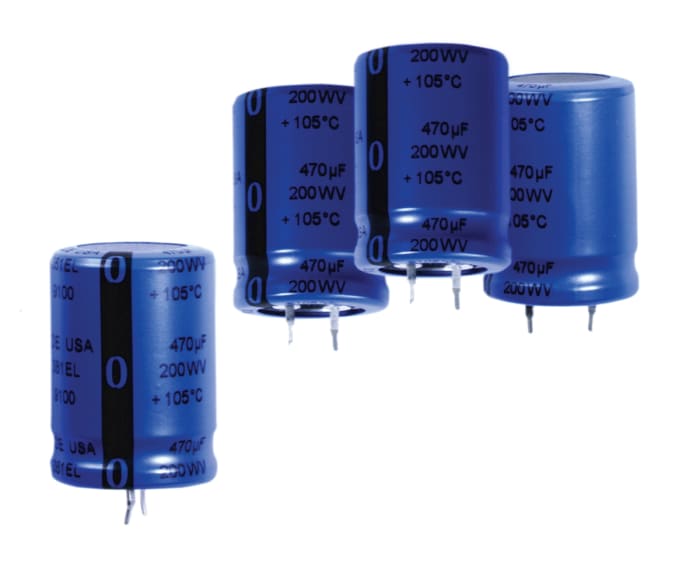 Cornell-Dubilier 6800μF Aluminium Electrolytic Capacitor 80V dc, Snap-In - SLPX682M080E9P3