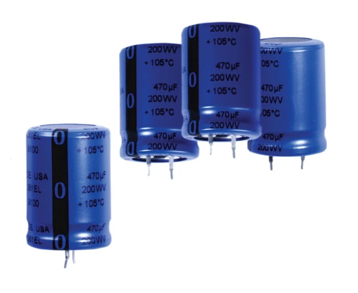 Cornell-Dubilier 2200μF Electrolytic Capacitor 63V dc, Through Hole - SLPX222M063A3P3