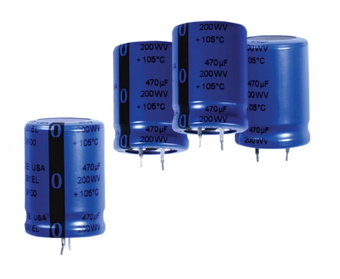 Cornell-Dubilier 470μF Electrolytic Aluminium Electrolytic Capacitor 200V dc, Through Hole - SLP471M200C5P3