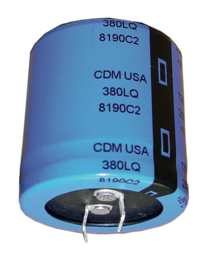 Cornell-Dubilier 220μF Electrolytic Capacitor 400V dc, Through Hole - 380LQ221M400J022