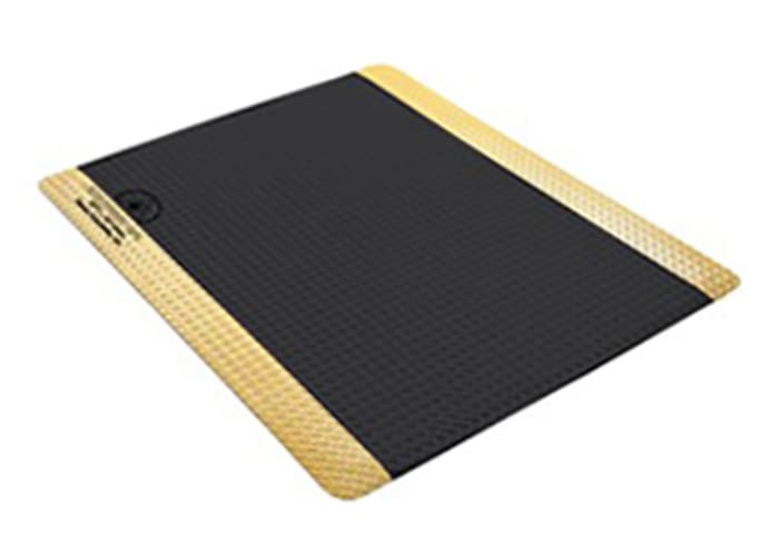 Mat &amp; Cord,BLACK VINYL, 0.45INX24INX36IN