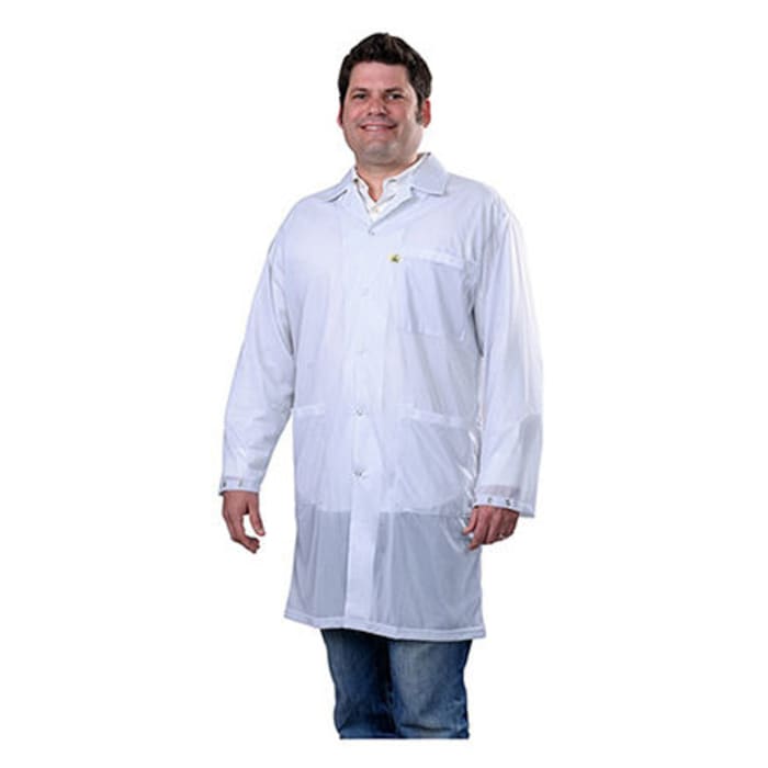 Labcoat,Snaps,White,Medium