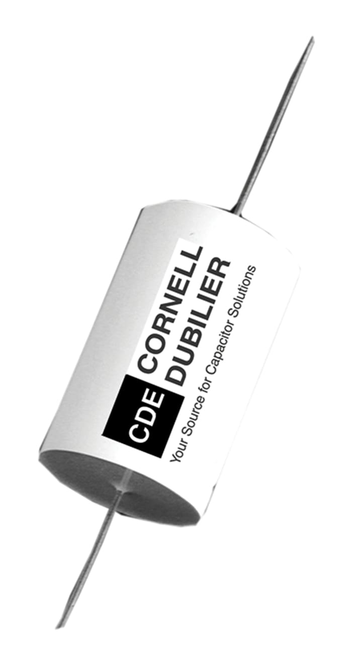 Cornell-Dubilier 940C Polypropylene Film Capacitor, 1 kV dc, 500 V ac, ±10%, 470nF, Through Hole