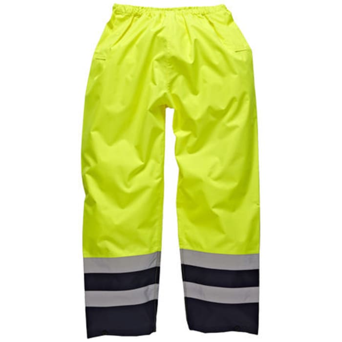 Reflexní kalhoty pánské XL velikost 39 → 41in v pase barva Žlutá/námořnická Polyester