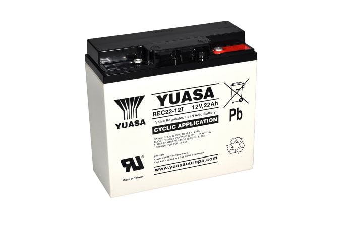 Yuasa, Kurşun Asit Akü, 12V, 22Ah