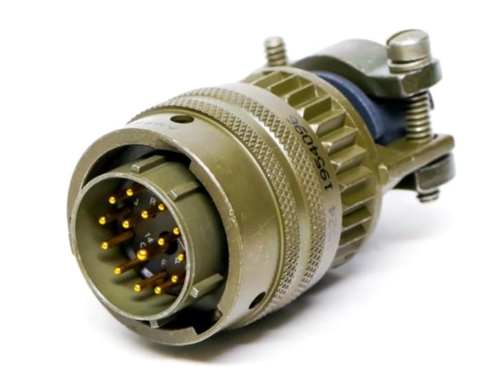 Amphenol Industrial, PT, Copper Alloy 3 Way Cable Mount MIL Spec Circular Connector PlugGreen, Pin Contacts,Shell Size