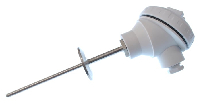 RS PRO 4 wire PT100 Sensor, -50°C min +150°C max, 75mm Probe Length x 6mm Probe Diameter