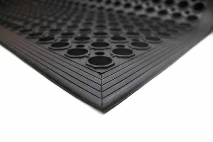 COBA Rampmat Serisi Yorgunluk Giderici Paspas, 1,2m x 800mm x 10mm, Tek Parça, Kauçuk