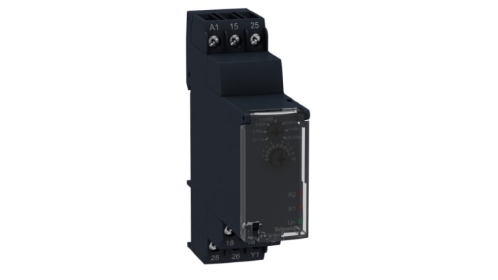 Relais temporisé Schneider Electric Harmony Time, 24 → 240 V ac, 24V c.c., Rail DIN, 4 contacts