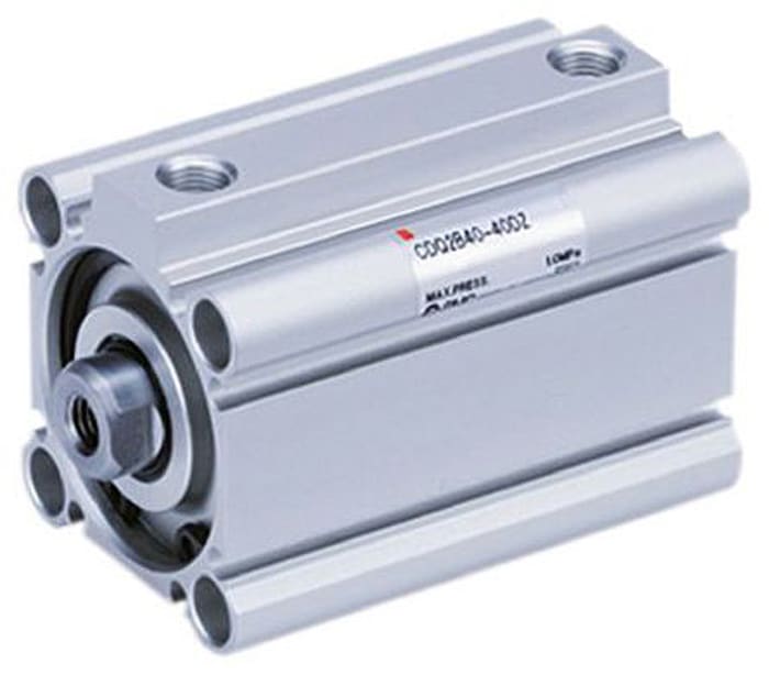 SMC Pneumatic Compact Cylinder - 63mm Bore, 100mm Stroke, Double Acting