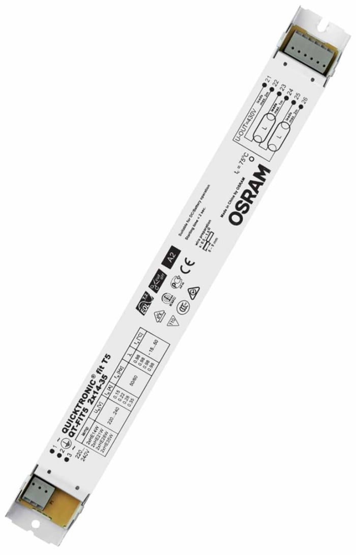 Osram 35 W Electronic Fluorescent Lighting Ballast, 220 → 240 V