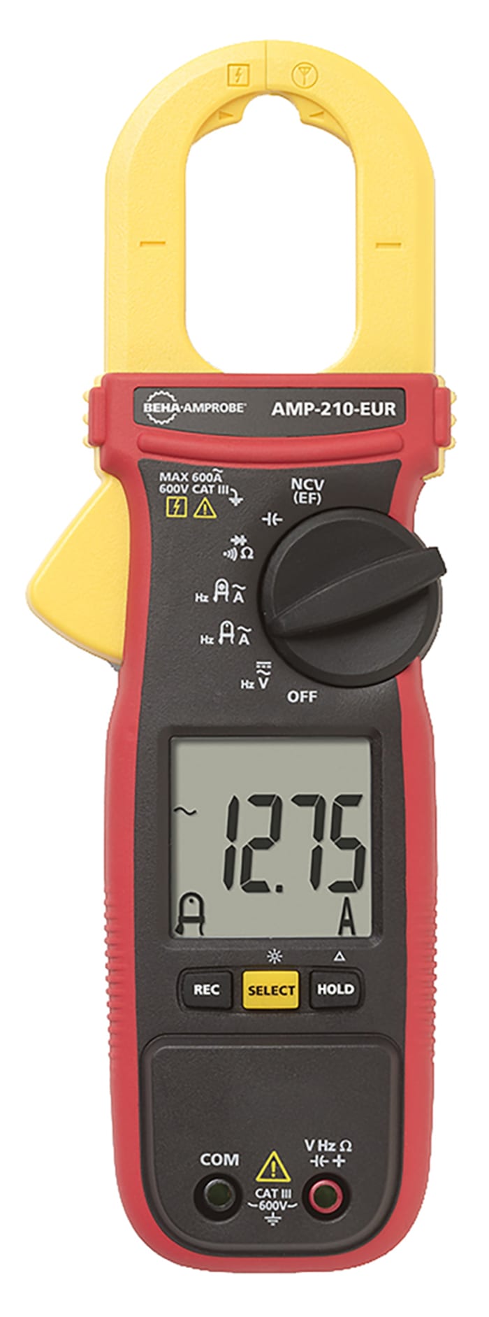 Beha-Amprobe AMP 210 Clamp Meter, Max Current 600A ac CAT III 600 V