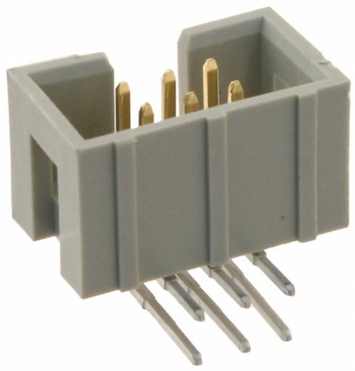 HARTING SEK 18 Series Right Angle Through Hole PCB Header, 6 Contact(s), 2.54 mm Pitch, 2 Row, Shrouded