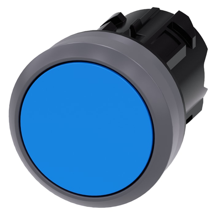 Siemens SIRIUS ACT Series Blue Momentary Push Button Head, 22mm Cutout, IP66, IP67, IP69K
