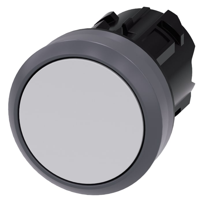 Siemens SIRIUS ACT Series White Momentary Push Button Head, 22mm Cutout, IP66, IP67, IP69K