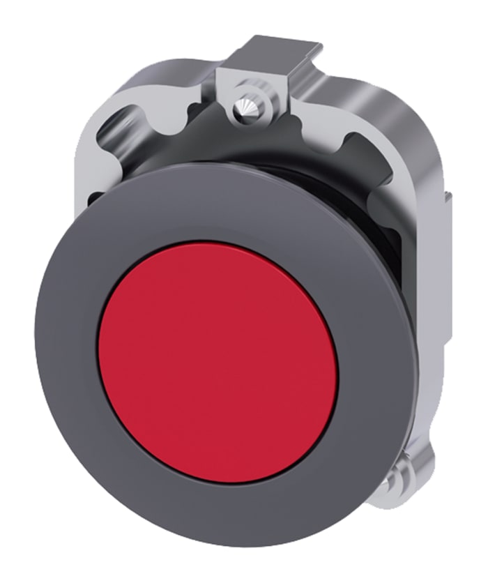 Siemens SIRIUS ACT 3SU10 Series Red Latching Push Button Head, 30mm Cutout, IP66, IP67, IP69K