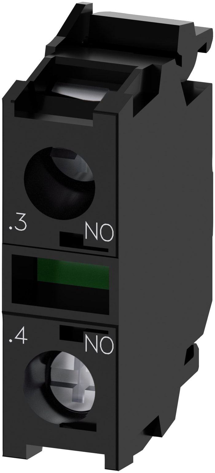 Siemens SIRIUS ACT 3SU14 Series Contact Block, 5 → 500V ac/dc, 1NO