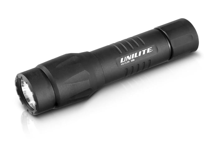 Unilite HV-FL9R LED Torch Black - Rechargeable 1100 lm, 139 mm