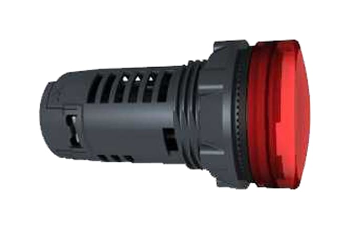 Voyant lumineux complet LED universelle Schneider Electric Rouge 110 V ac, 120V c.a., Ø découpe 22mm, Montage panneau,