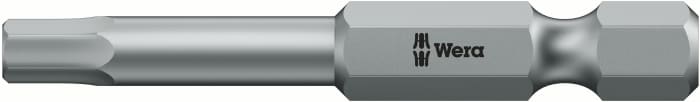 Wera Hexagon Screwdriver Bit, 1.5 mm Tip, 1/4 in Drive, Hexagon Drive, 50 mm Overall