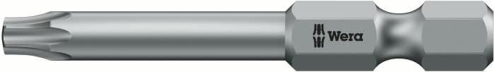 Wera Tamperproof Torx Screwdriver Bit, T20 Tip, 89 mm Overall