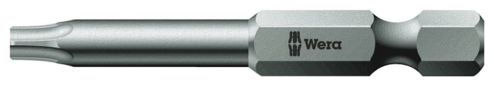 Wera Screwdriver Bit, 1/4 in Tip, 1/4 in Tip, Hex Drive, 50 mm Overall 1-Piece