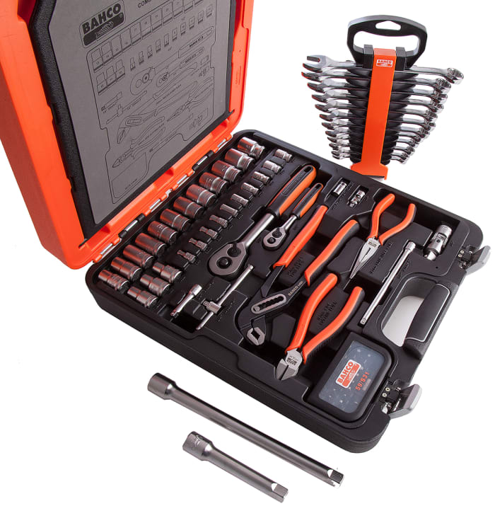 S81MIX Bahco Bahco 81 Piece Socket & Bit & Wrench & Pliers Set Tool