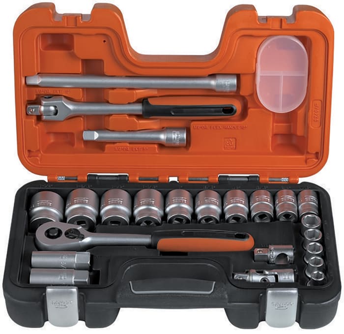 Bahco 23 Piece Imperial 1 2 in Standard Socket Set with Ratchet 6 point
