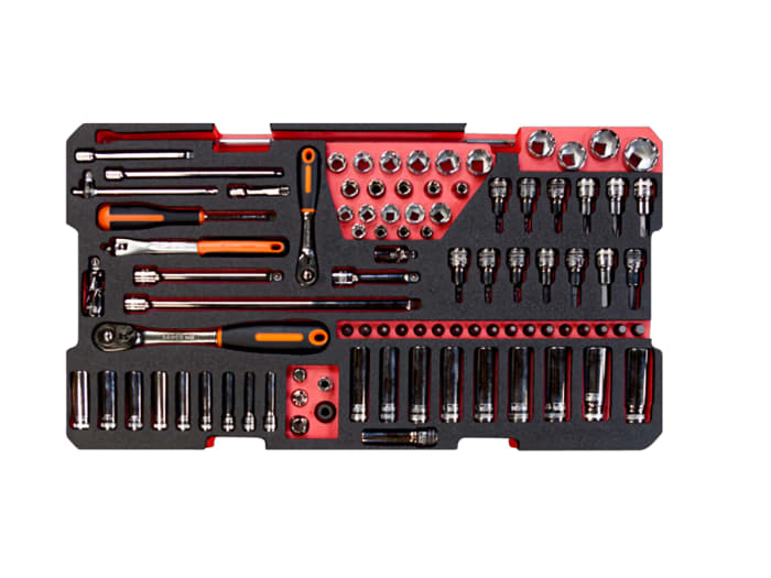 Composición de herramientas para mantenimiento general en caja de  herramientas metálica, 194 piezas, BAHCO