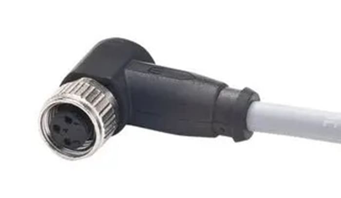 HARTING Right Angle Female 4 way M8 to Unterminated Sensor Actuator Cable, 1m