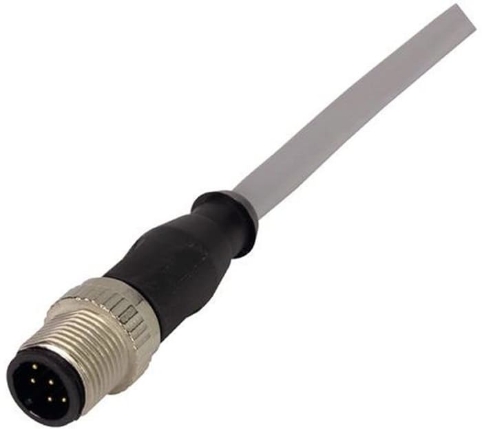 Harting Straight Male 8 way M12 to Unterminated Sensor Actuator Cable, 5m