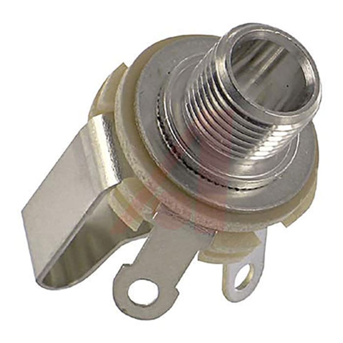 Switchcraft Jack Connector 6.35 mm Chassis Mount, Panel Mount Stereo Socket, 3Pole 1A
