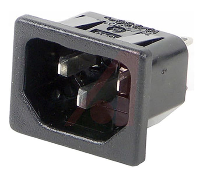 Switchcraft IEC Connector Panel Mount, Solder Lug Termination, 15A, 250 V ac