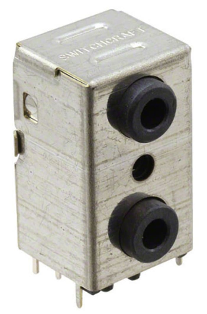 Switchcraft Jack Connector 3.5 mm Through Hole Stereo Socket, 8Pole