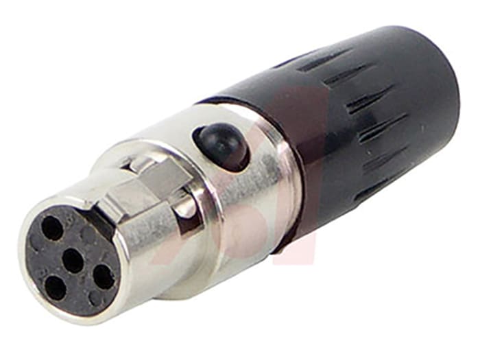 Switchcraft-Connecteur XLR Femelle Droit 4 voies Montage sur câble, placage Argent