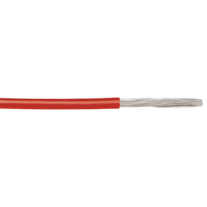 5854 RD005 Alpha Wire, Alpha Wire Red 0.2 mm² Hook Up Wire, 24 AWG,  19/0.13 mm, 30m, PTFE Insulation, 878-8073